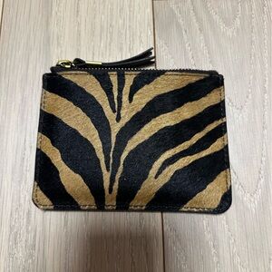 Madewell Cheetah Print Leather Wrist Wallet